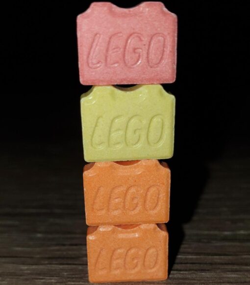 assorted color legos ecstasy pill​